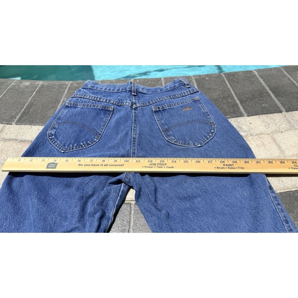 Vintage 80s Women's Chic Jeans Made in USA High Waist Tapered Mom Jeans Size 7P - Picture 5 of 7